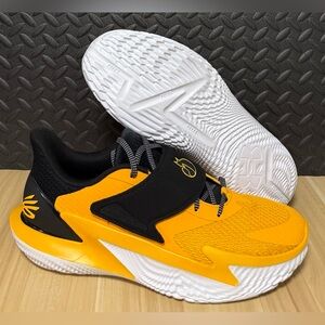 Under Armour Curry Fox 2 Unreleased PE Black Yellow Basketball Shoes Mens Sz 14